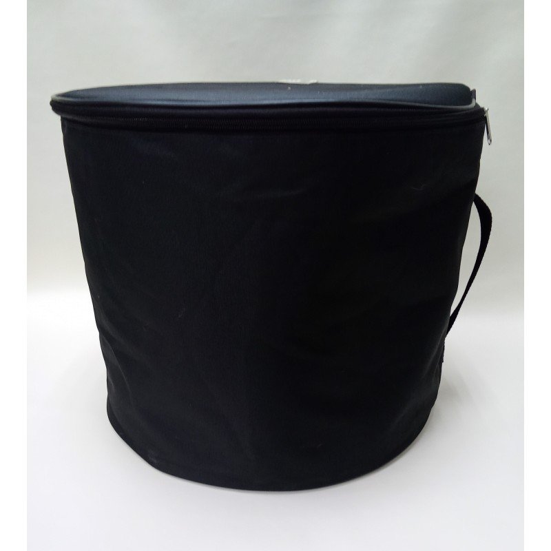 MZ-B11carbonKB Барабан кавказский 11", чёрный карбон, с клееной черной мембраной РЕТ, в чехле, MEZZO