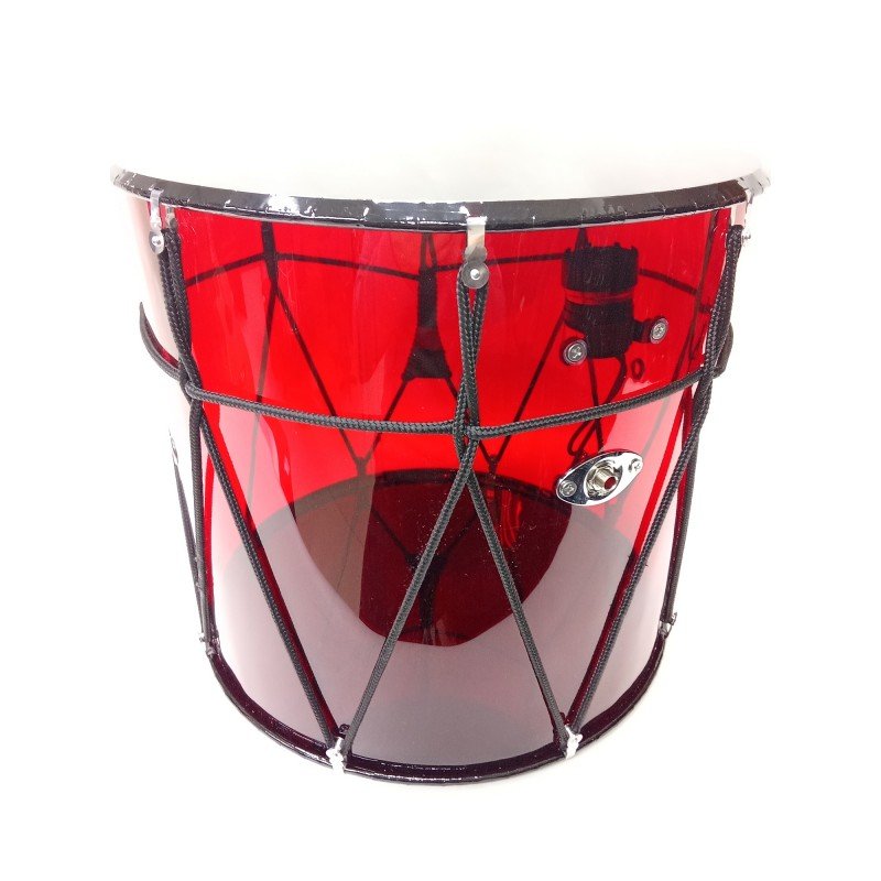 MZ-B13RplexKB-M Барабан кавказский 13", со звукоснимателем, красный прозрачный в чехле, MEZZO