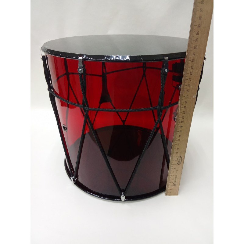 MZ-B13RplexKB-M Барабан кавказский 13", со звукоснимателем, красный прозрачный в чехле, MEZZO