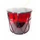MZ-B13RplexKB Барабан кавказский 13", красный прозрачный, черный мембраны PET, с чехлом, MEZZO