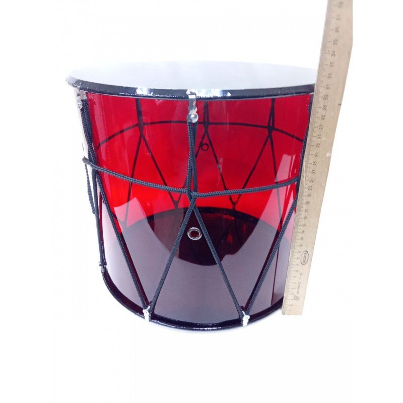 MZ-B13RplexKB Барабан кавказский 13", красный прозрачный, черный мембраны PET, с чехлом, MEZZO
