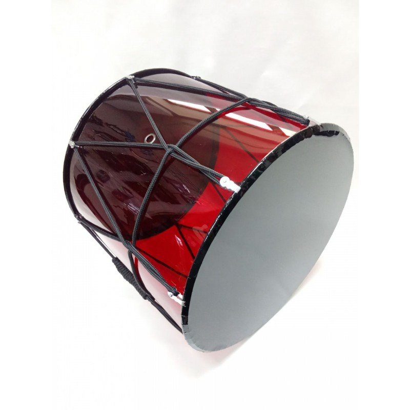 MZ-B13RplexKB Барабан кавказский 13", красный прозрачный, черный мембраны PET, с чехлом, MEZZO
