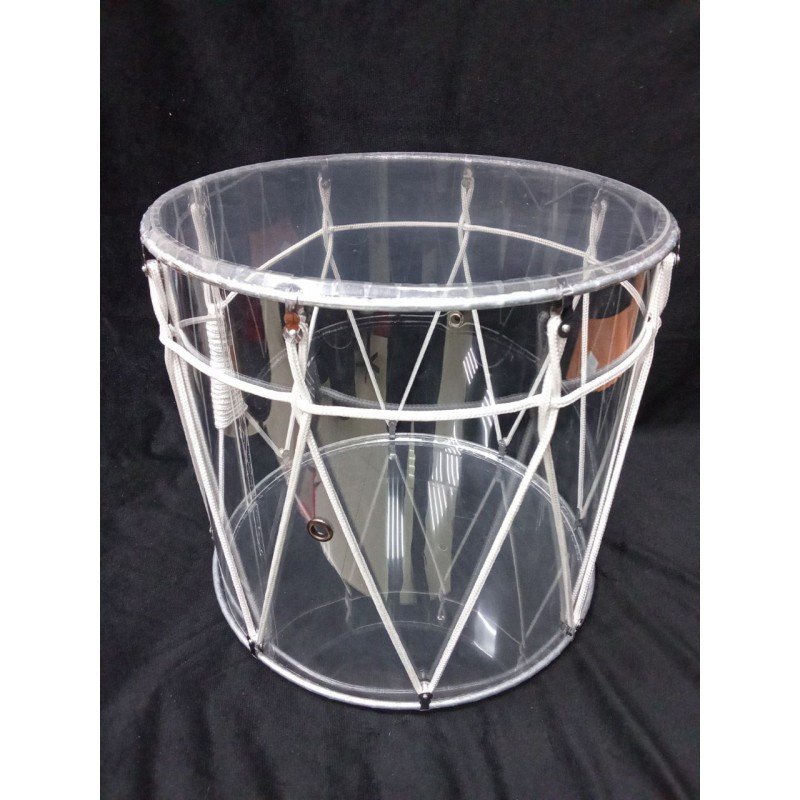 MZ-B33plexK Барабан кавказский 13", плексиглас, прозрачный, с чехлом, MEZZO