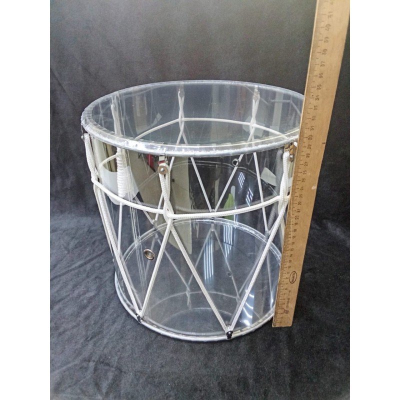 MZ-B34plexK Барабан кавказский 13,5", плексиглас, прозрачный, с чехлом, MEZZO