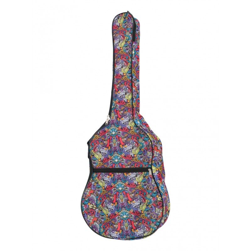 MZ-ChGC-1/1muz Чехол для классической гитары, ткань "музыка", MEZZO