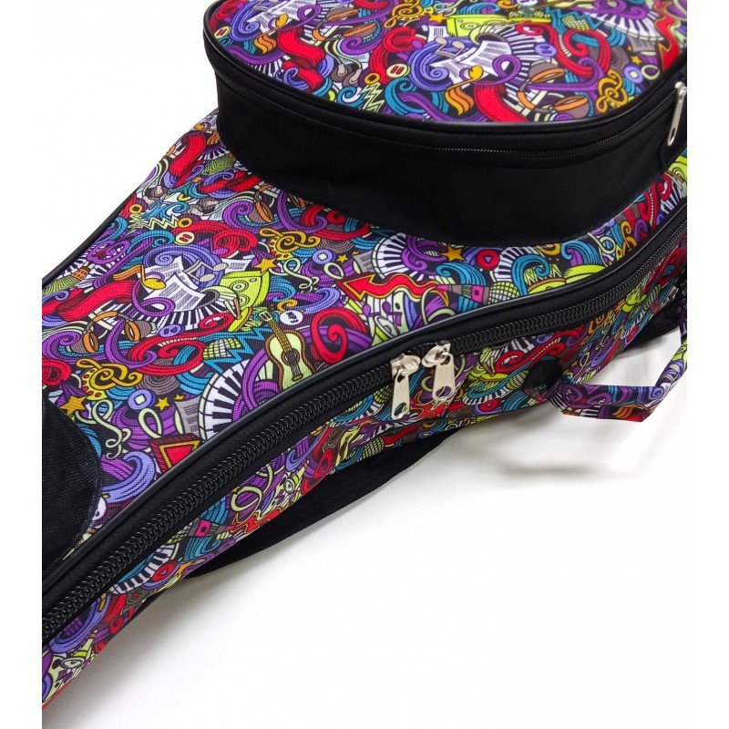 MZ-ChGC-3muz Чехол для классической гитары, ткань "музыка", MEZZO