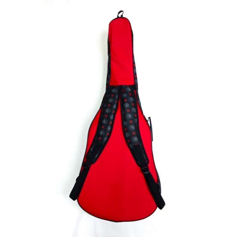 MZ-ChGC-3red/sp Чехол для классической гитары, красный/"паучки", MEZZO