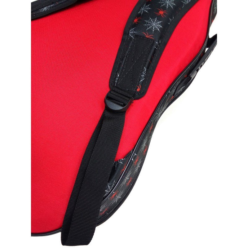 MZ-ChGC-3red/sp Чехол для классической гитары, красный/"паучки", MEZZO