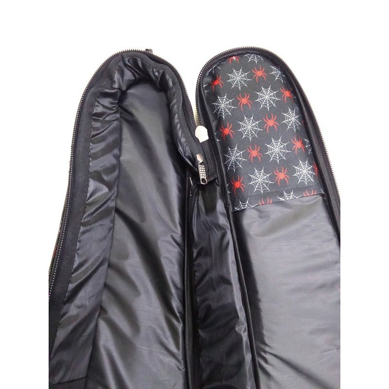 MZ-ChGC-3red/sp Чехол для классической гитары, красный/"паучки", MEZZO