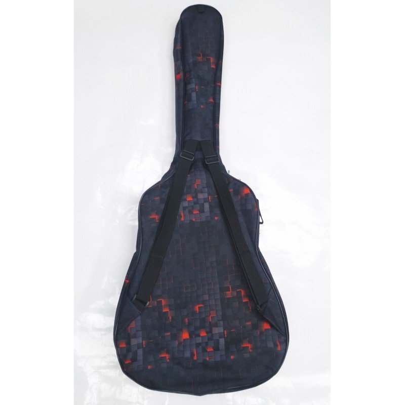 MZ-ChGD-1/1fire Чехол для гитары дредноут, ткань "камин", MEZZO