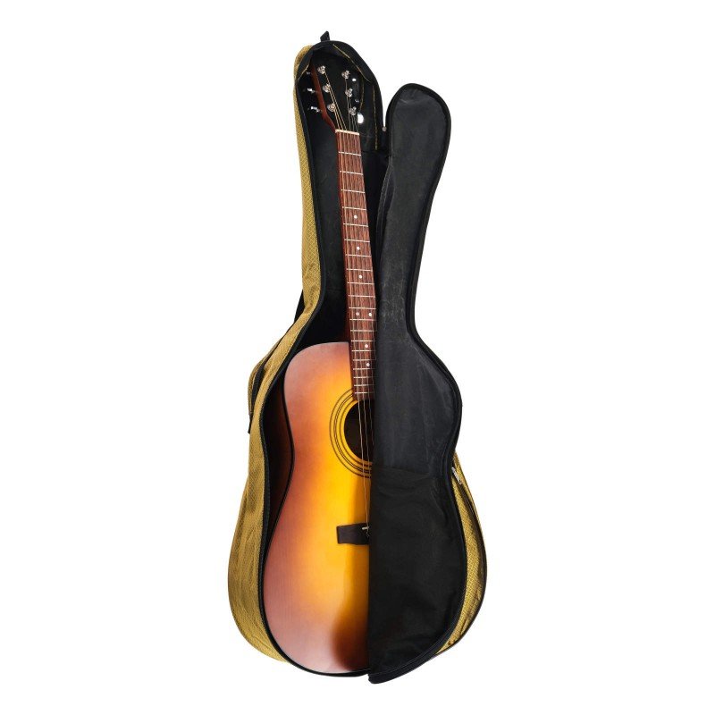 MZ-ChGD-1/1g Чехол для гитары дредноут, золото, MEZZO