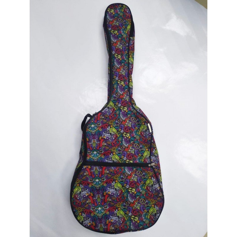 MZ-ChGD-1/1muz Чехол для гитары дредноут, ткань "музыка", MEZZO