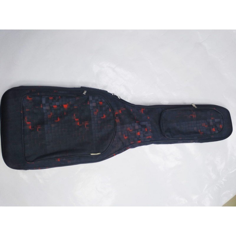 MZ-ChGE-3fire Чехол для электрогитары, ткань "камин", MEZZO
