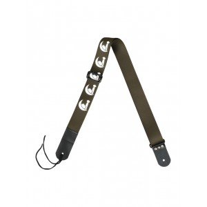 MZ-RG-5ApIslamGh Ремень для гитары, зеленый хаки, аппликация Ислам, MEZZO