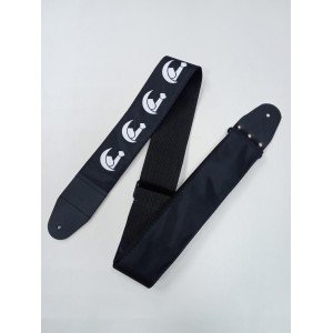 MZ-RGE-7-1ApIslamBk Ремень для гитары, черный, аппликация Ислам, MEZZO