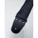 MZ-RGE-7-1ApSymbolsBk Ремень для гитары, черный, аппликация Символы, MEZZO