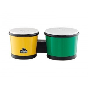 NINO19G/Y Бонго 6,5" х 7,5", пластик АБС, зеленый/желтый, Nino Percussion