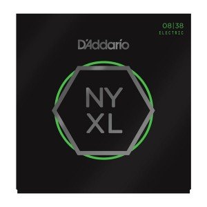 NYXL0838 NYXL Комплект струн для электрогитары, никелированные, Extra Super Light, 08-38, D'Addario