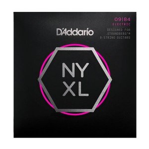 NYXL0984SB NYXL Комплект струн для 8-струнной электрогитары .strandberg, 9-84, Cm Light, D'Addario