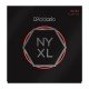 NYXL1052 NYXL Комплект струн для электрогитары, никелирован, L. Top/Heavy Bottom, 10-52, D'Addario