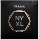 NYXL50105 NYXL Комплект струн для бас-гитары, Long Scale, Medium, 50-105, D'Addario