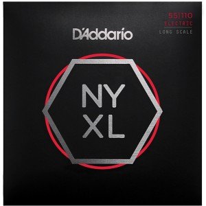 NYXL55110 NYXL Комплект струн для бас-гитары, никелированные, Long Scale, Heavy, 55-110, D'Addario