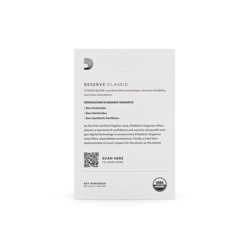 ODCT1035 Organic Reserve Classic Трости для кларнета Вb, размер 3.5, 10 шт, Rico