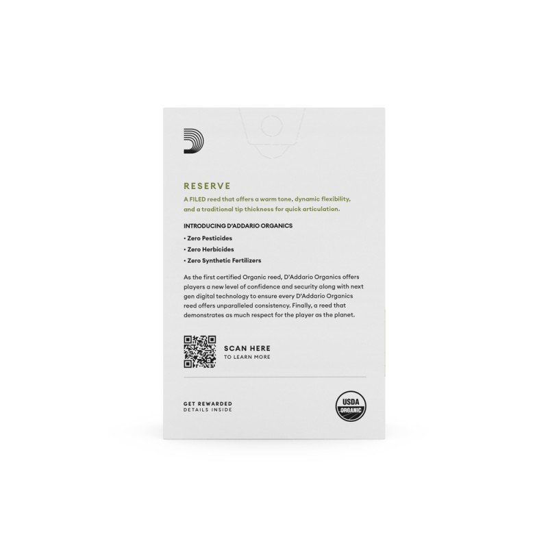 ODJR1030 Organic Reserve Трости для саксофона альт, размер 3.0, 10 шт., Rico