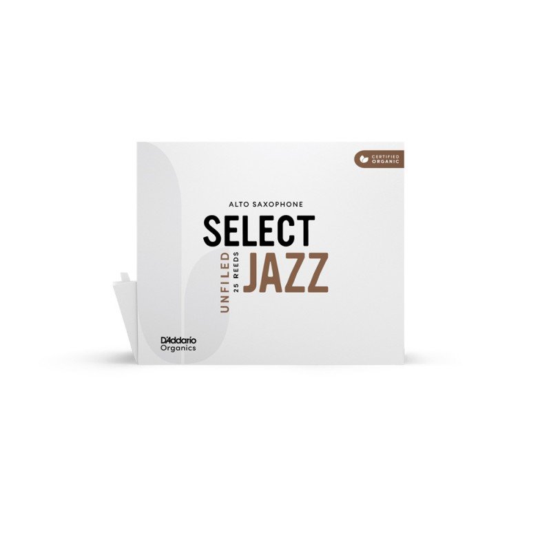 ORRS01ASX3S-B25 Organic Select Jazz Unfiled Трости для саксофона альт, размер 3S, 25шт, D'Addario