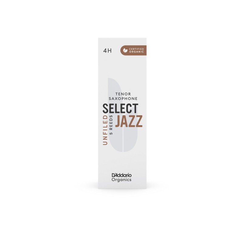 ORRS05TSX4H Organic Select Jazz Unfiled Трости для саксофона тенор, размер 4H, 5шт, D'Addario