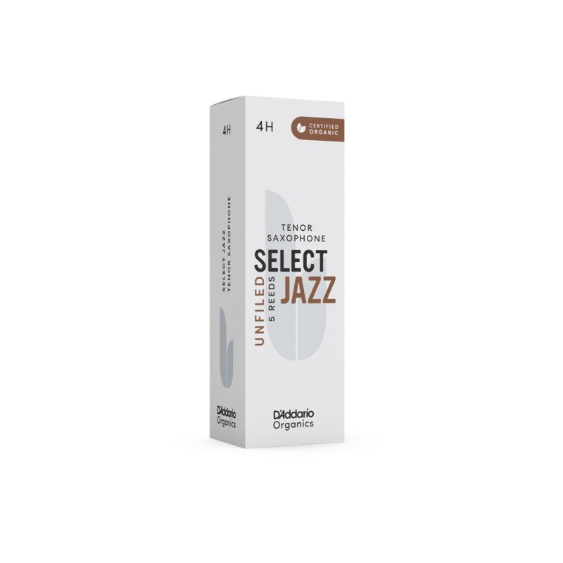 ORRS05TSX4H Organic Select Jazz Unfiled Трости для саксофона тенор, размер 4H, 5шт, D'Addario