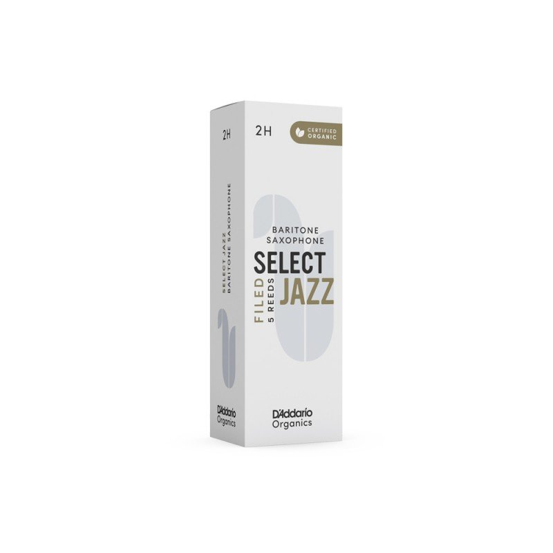 ORSF05BSX2H Organic Select Jazz Filed Трости для саксофона баритон, размер 2H, 5шт, D'Addario