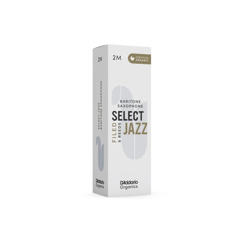 ORSF05BSX2M Organic Select Jazz Filed Трости для саксофона баритон, размер 2M, 5шт, D'Addario