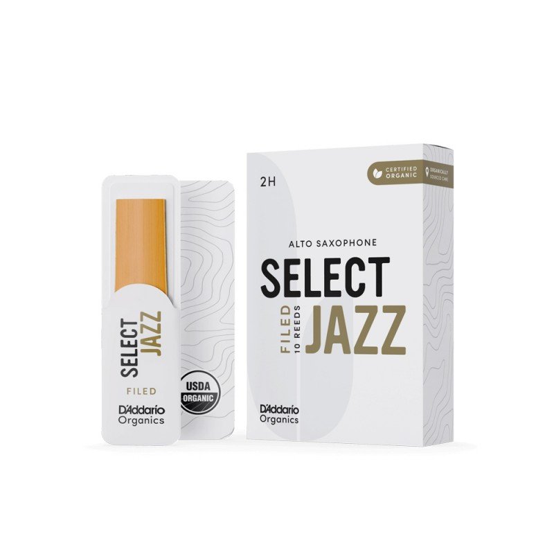 ORSF10ASX2H Organic Select Jazz Filed Трости для саксофона альт, размер 2H, 10 шт, D'Addario