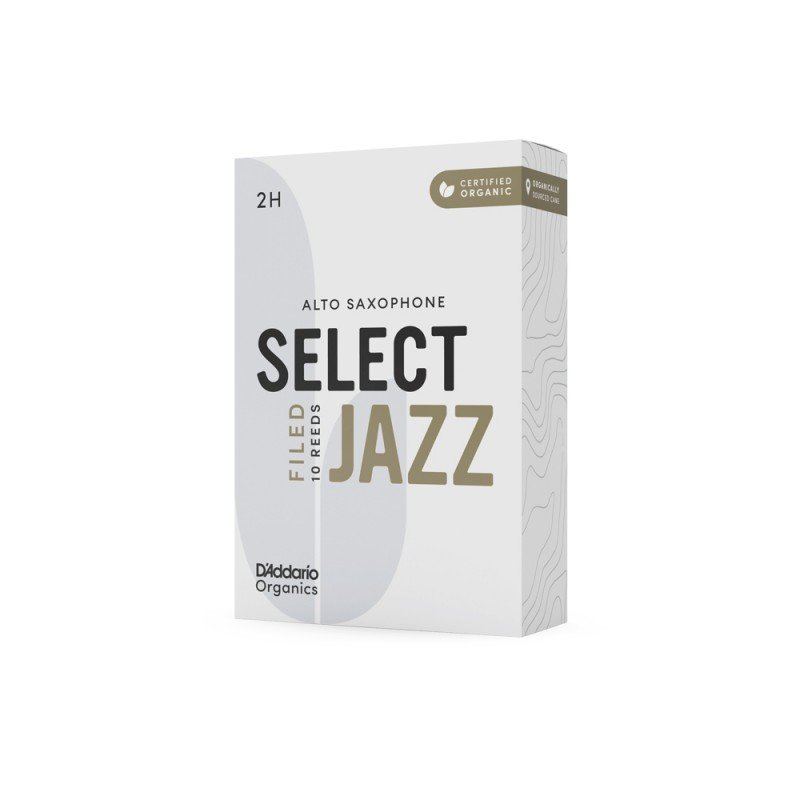 ORSF10ASX2H Organic Select Jazz Filed Трости для саксофона альт, размер 2H, 10 шт, D'Addario