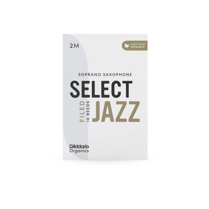 ORSF10SSX2M Organic Select Jazz Filed Трости для саксофона сопрано, размер 2M, 10шт, D'Addario