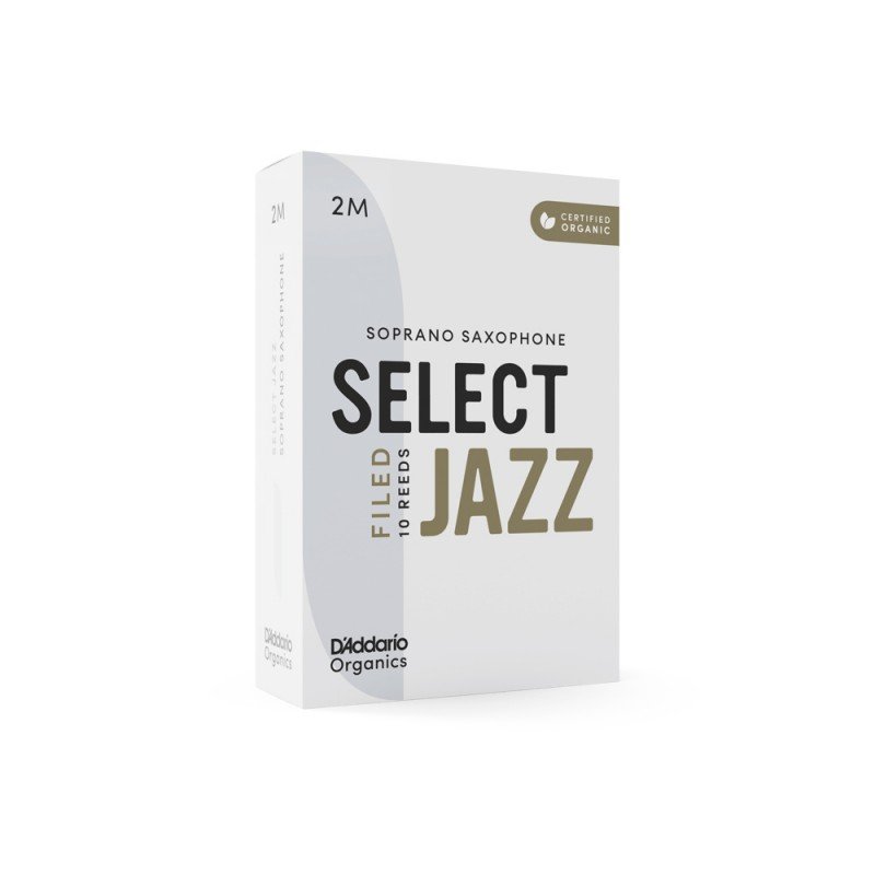 ORSF10SSX2M Organic Select Jazz Filed Трости для саксофона сопрано, размер 2M, 10шт, D'Addario