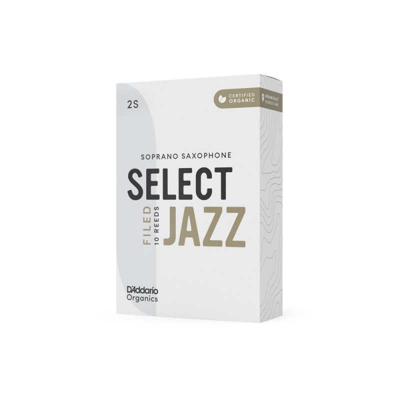 ORSF10SSX2S Organic Select Jazz Filed Трости для саксофона сопрано, размер 2S, 10шт, D'Addario