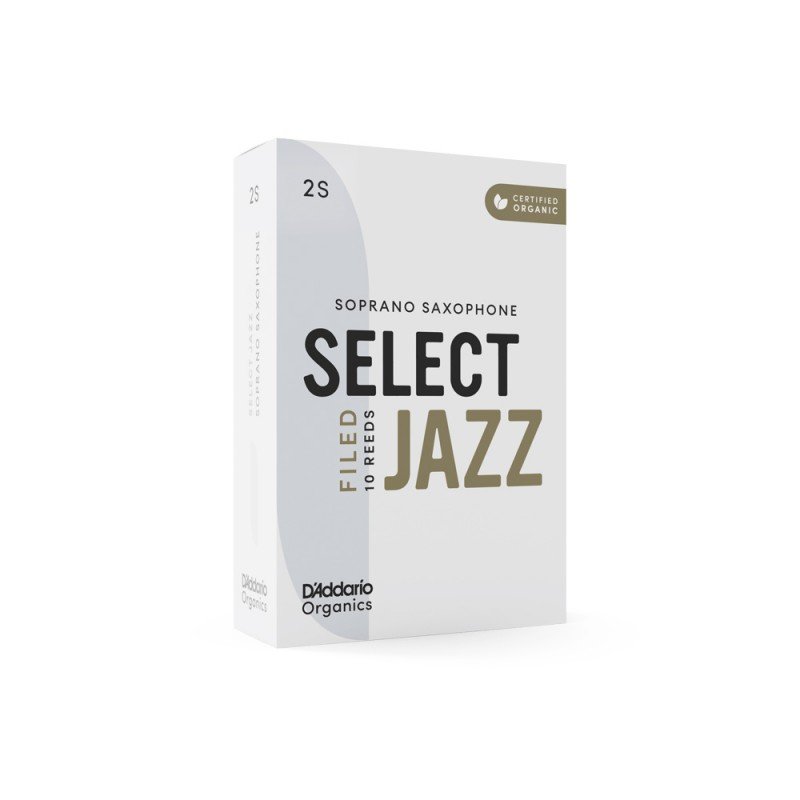 ORSF10SSX2S Organic Select Jazz Filed Трости для саксофона сопрано, размер 2S, 10шт, D'Addario