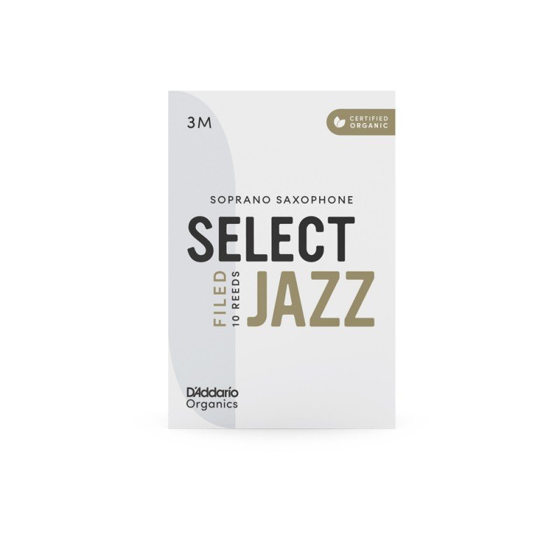 ORSF10SSX3M Organic Select Jazz Filed Трости для саксофона сопрано, размер 3M, 10шт, D'Addario