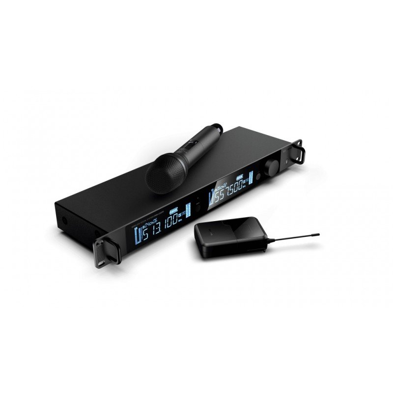 OWS-U2200HD01L02-B Двухканальная радиосистема, ручной, головной, петличный микрофон, Октава OWS-U2200HD01L02-B Двухканальная радиосистема, ручной, головной, петличный микрофон, Октава
