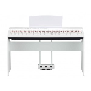 P-125aWH Цифровое пианино, со стойкой и педалью, белое (3 коробки), Yamaha