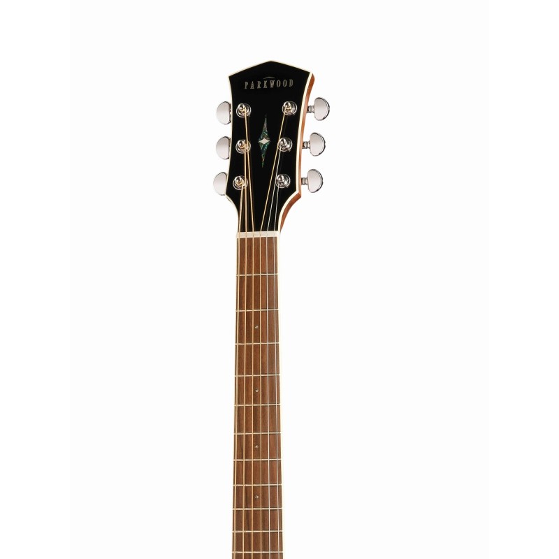 P660-WCASE-NAT Электро-акустическая гитара, дредноут с вырезом, с футляром, Parkwood