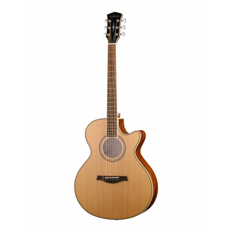 P670-WCASE-NAT Электро-акустическая гитара, с вырезом, с футляром, Parkwood