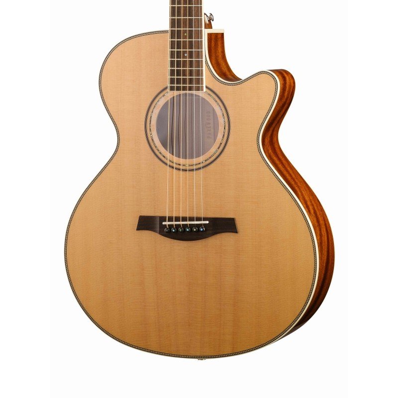 P670-WCASE-NAT Электро-акустическая гитара, с вырезом, с футляром, Parkwood