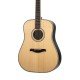 P810ADK-WCASE-NAT Акустическая гитара, цвет натуральный, с футляром, Parkwood