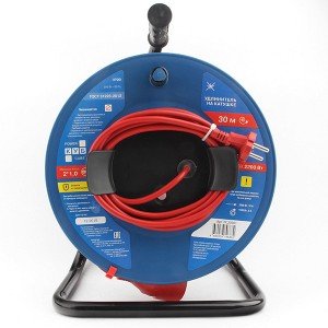 PC20201 PowerCube Удлинитель на катушке 10А/2,2 кВт, 2х1мм2, 30м, Электрическая мануфактура