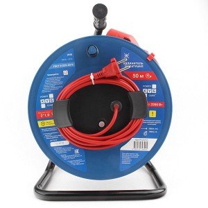 PC20203 PowerCube Удлинитель на катушке 10А/2,2 кВт, 2х1мм2, 50м, Электрическая мануфактура