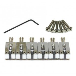 PG-8000-0C SS Classics Strat & Tele Комплект седел для бриджа, хром, GraphTech PG-8000-0C SS Classics Strat & Tele Комплект седел для бриджа, хром, GraphTech