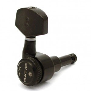 PRL-8311-B0 Ratio Locking Колки для гитары 3+3, локовые, черные, GraphTech PRL-8311-B0 Ratio Locking Колки для гитары 3+3, локовые, черные, GraphTech